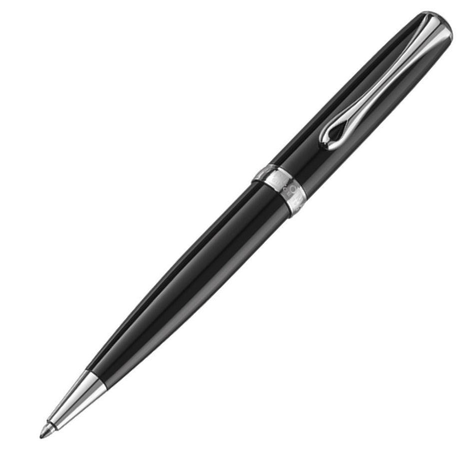 Diplomat Excellence A Ball Pen - Black & Chrome - Pure Pens