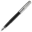 Diplomat Excellence B Fountain Pen - Black/Chrome - Pure Pens