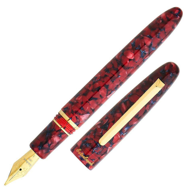 Esterbrook Estie Fountain Pen - Scarlet Red Gold - Pure Pens