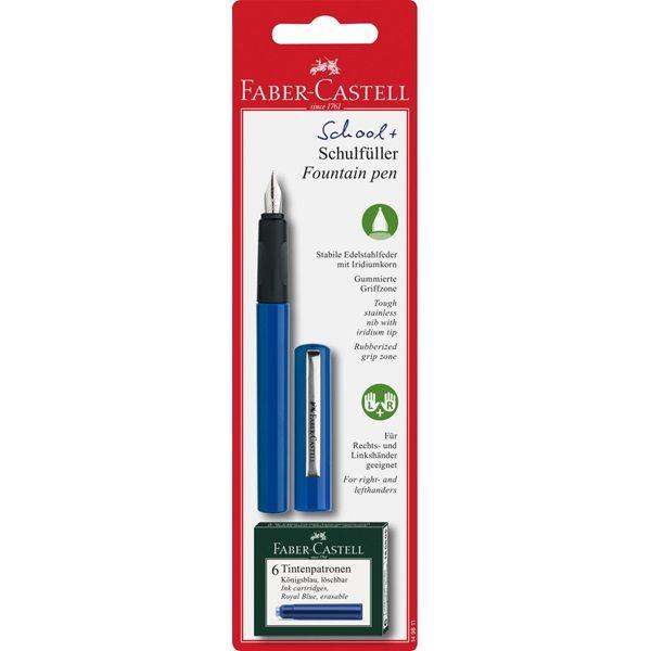 Faber-Castell School Fountain Pen - Blue - Pure Pens