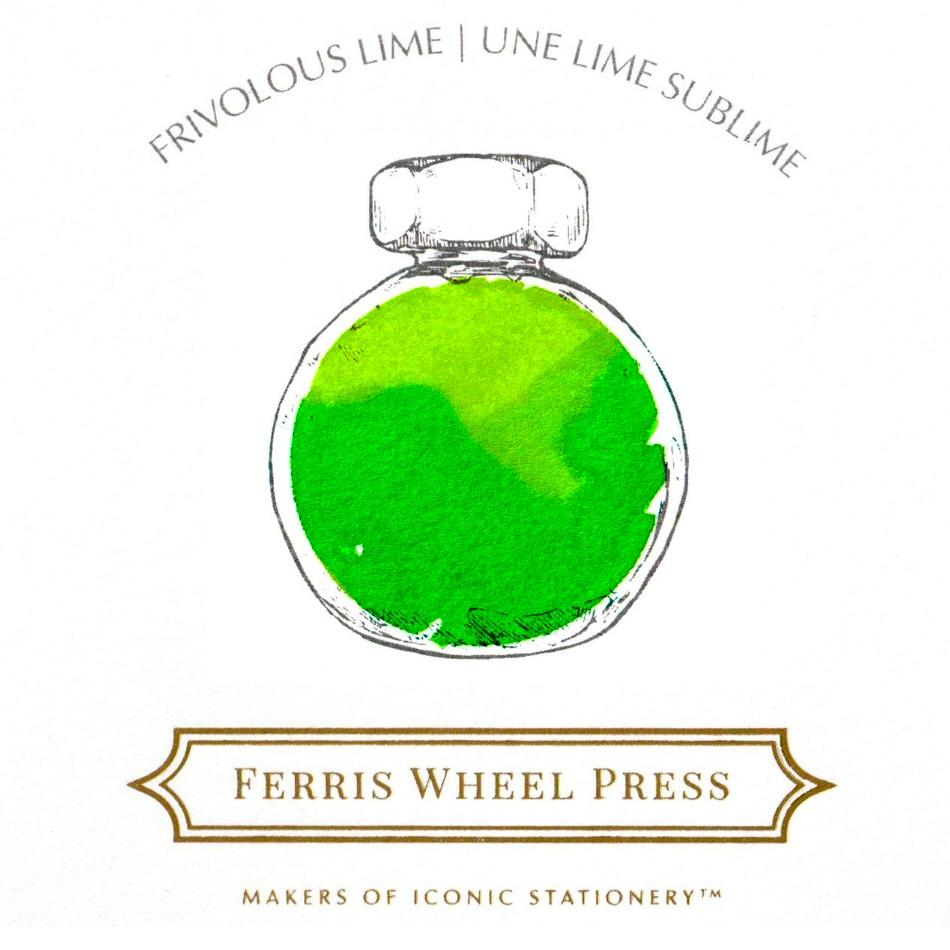 Ferris Wheel Press 38ml Ink - Frivolous Lime - Pure Pens