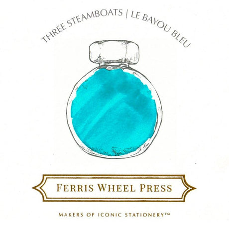 Ferris Wheel Press 38ml Ink - Three Steamboats - Pure Pens