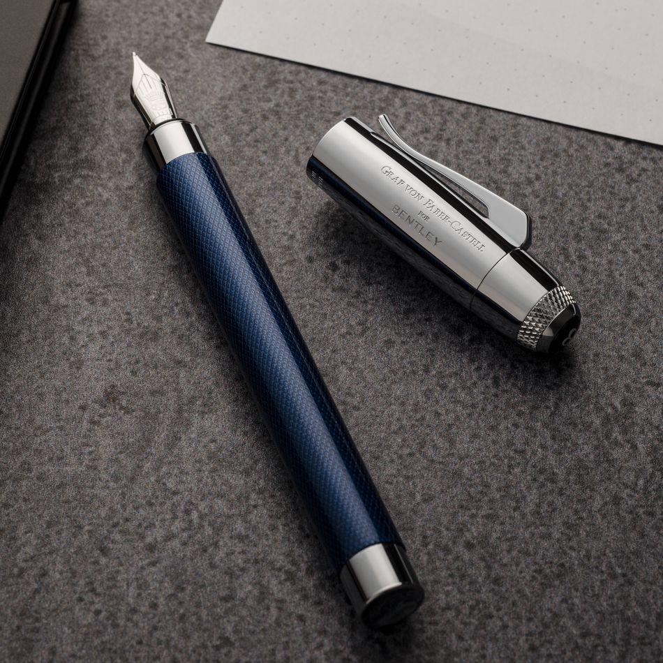 Graf von Faber-Castell Bentley Fountain Pen - Sequin Blue - Pure Pens
