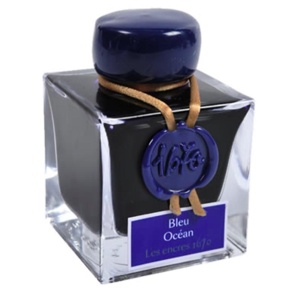 J. Herbin 1670 Fountain Pen Ink - 'Bleu Ocean' - Pure Pens