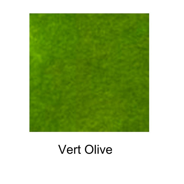J. Herbin 'D' Bottled Ink - Vert Olive (Green Olive) - Pure Pens