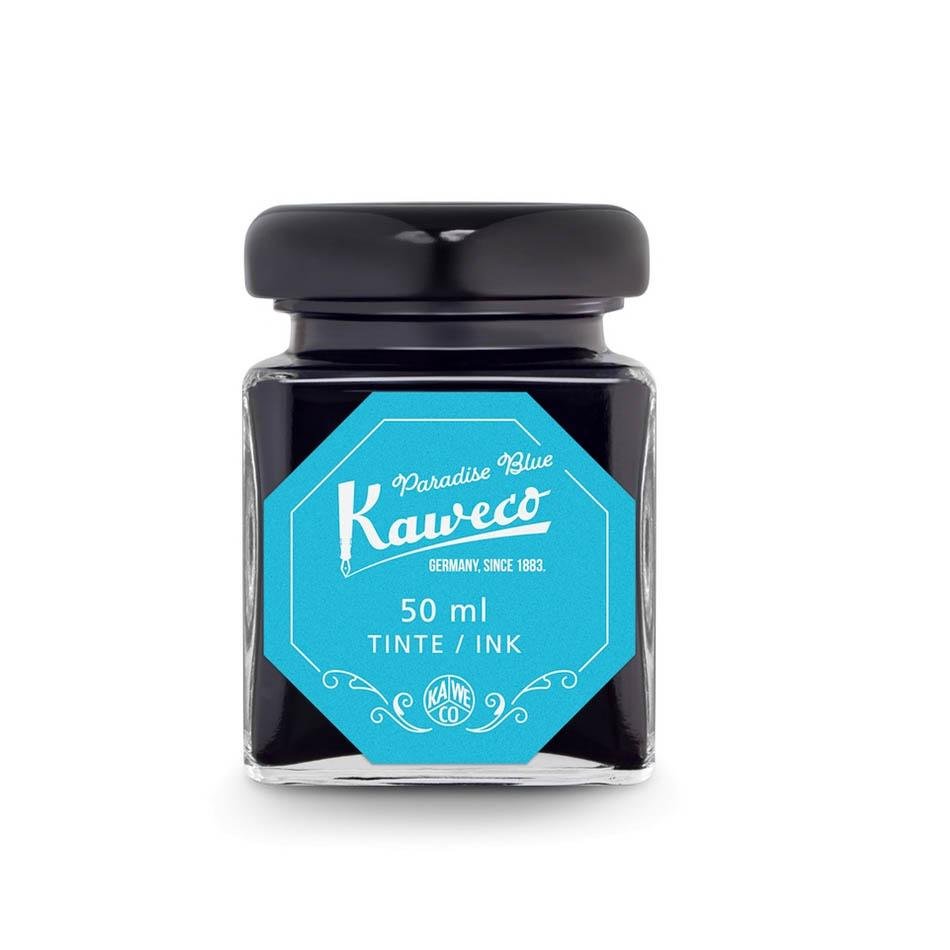 Kaweco Bottled Ink 50ml - Paradise Blue - Pure Pens