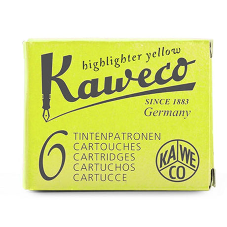 Kaweco Ink Cartridges - Glowing Yellow - Pure Pens