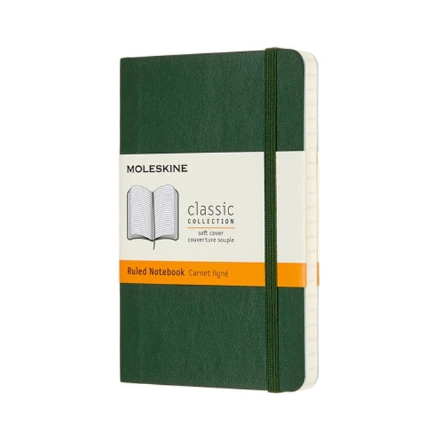 Moleskine Classic Collection Pocket Notebook - Myrtle Green - Pure Pens