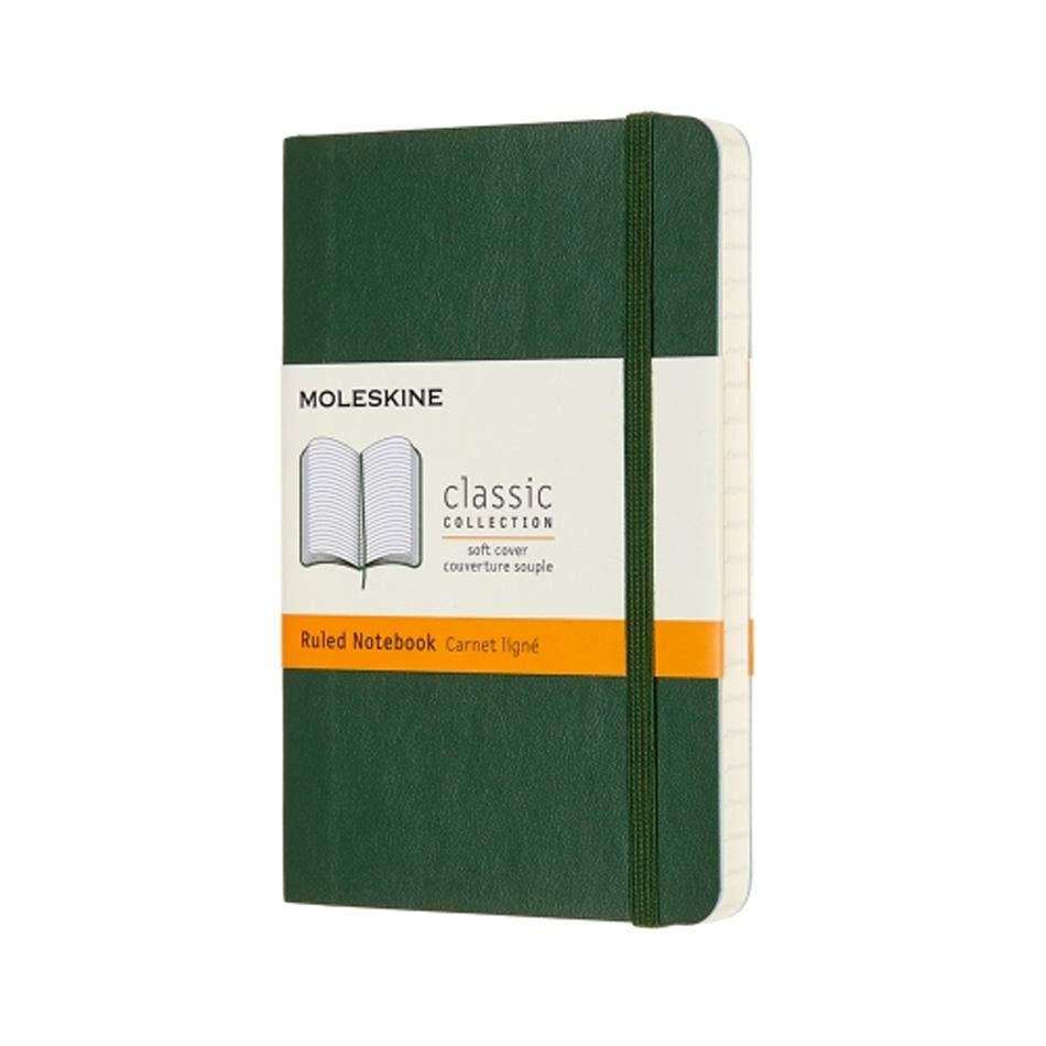 Moleskine Classic Collection Pocket Notebook - Myrtle Green - Pure Pens