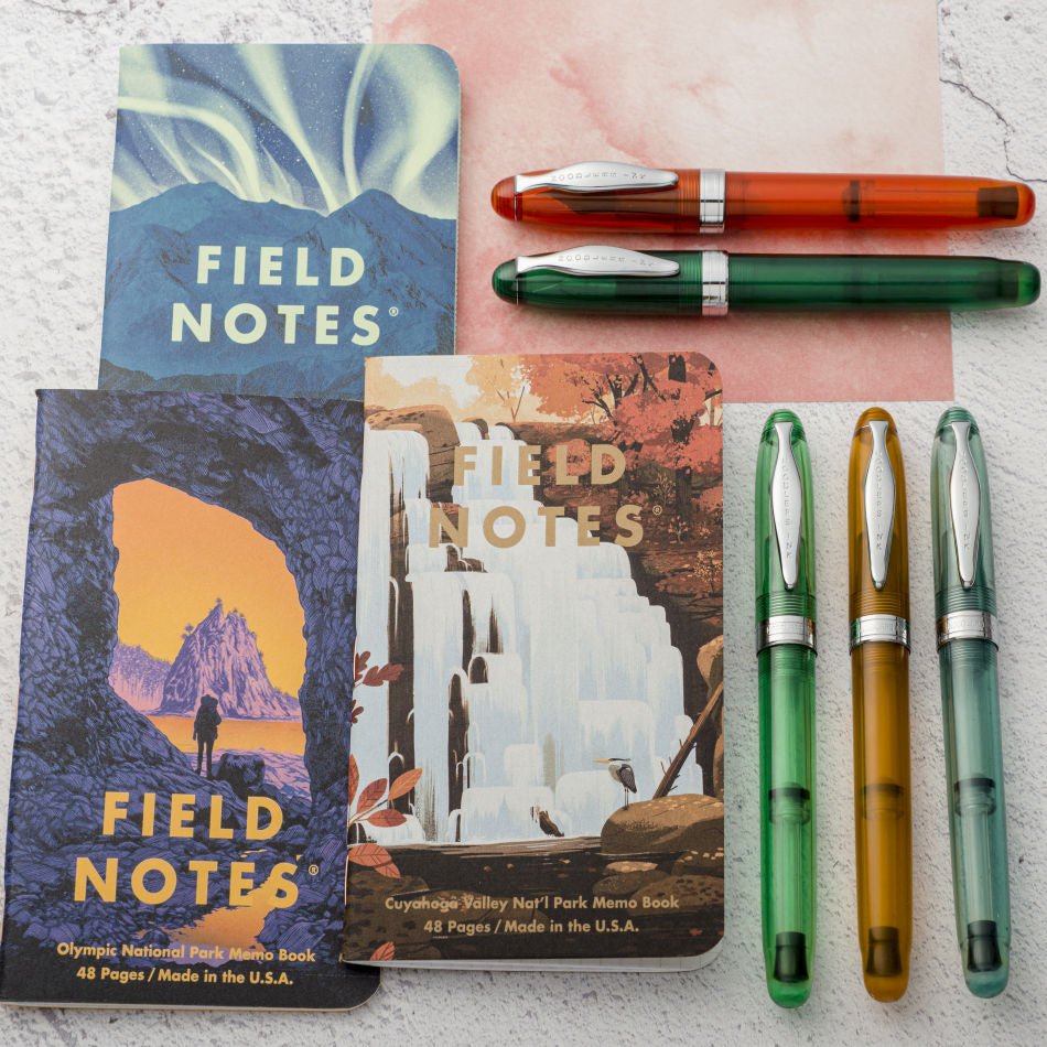 Noodler's Ahab Flex Fountain Pen - Green Bay - Pure Pens