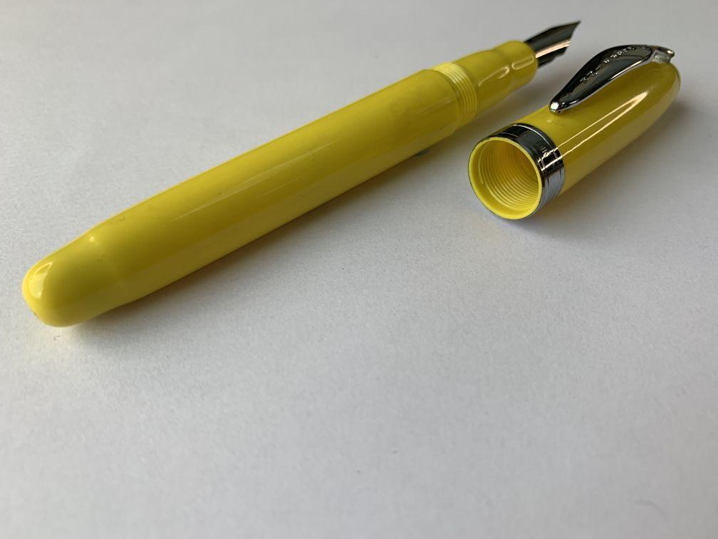 Noodler's Ahab Flex Fountain Pen - Mandarin Yellow - Pure Pens