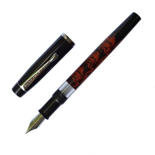 Noodler's Dixie #10 Piston Fill Fountain Pen - Red Rebellion - Pure Pens
