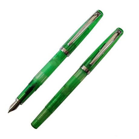 Noodler's Nib Creaper Piston Fountain Pen - Green Bay Demonstrator - Pure Pens