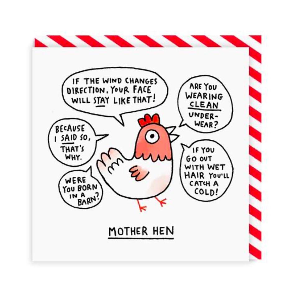 Ohh Deer Mother Hen Square Greeting Card - Pure Pens