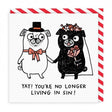 Ohh Deer Yay! You're No Longer Living in Sin Square Greeting Card - Pure Pens
