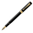 Parker Duofold Centennial Fountain Pen - Black Gold Trim - Pure Pens