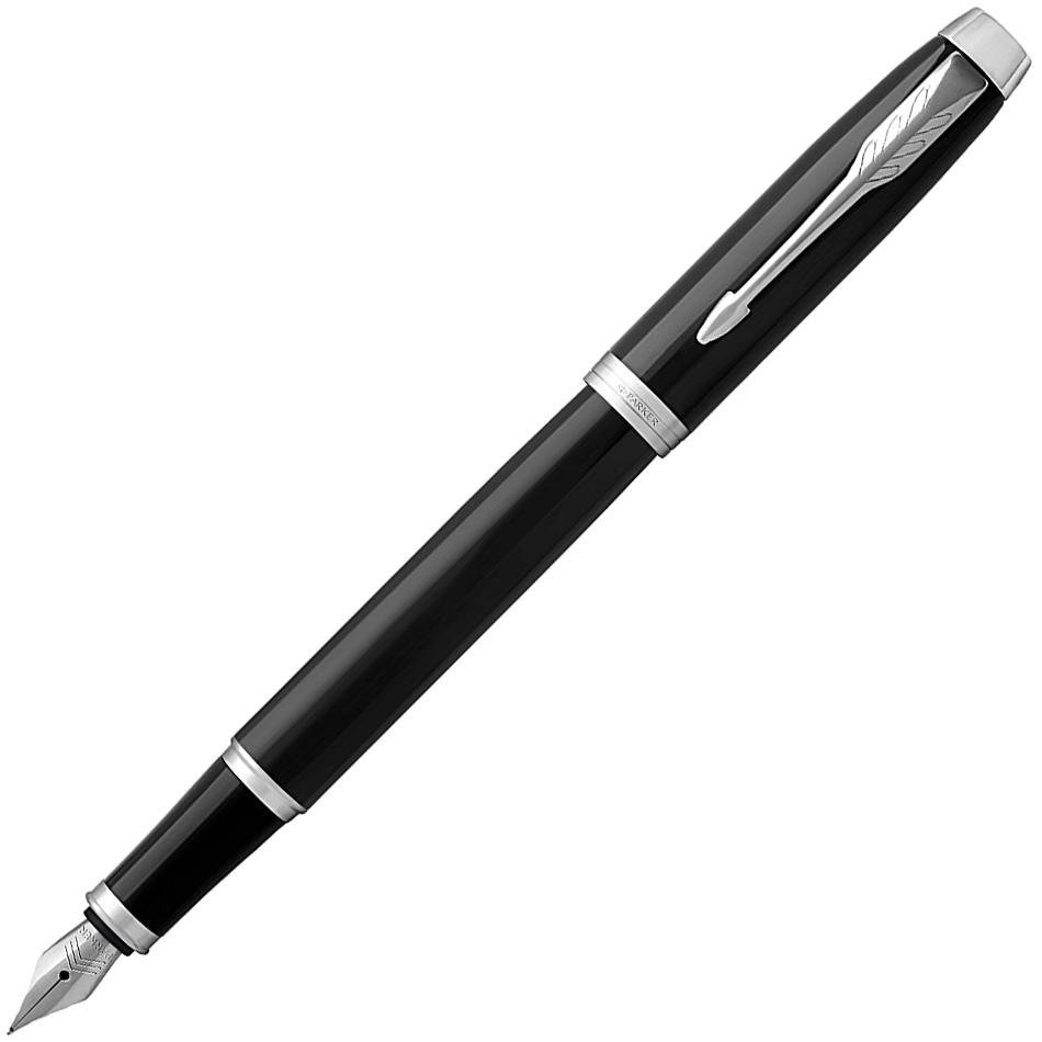 Parker IM Fountain Pen - Black with Chrome Trim - Pure Pens