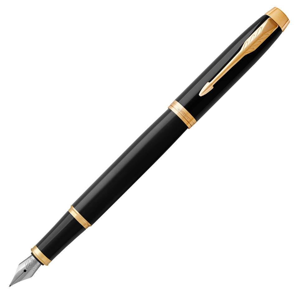 Parker IM Fountain Pen - Black with Gold Trim - Pure Pens