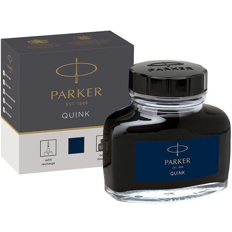 Parker Quink Ink Bottle - Blue/Black - Pure Pens