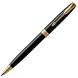 Parker Sonnet Ball Pen - Laque Black & Gold Trim - Pure Pens
