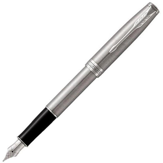 Parker Sonnet Fountain Pen - Stainless Steel & Chrome Trim - Pure Pens