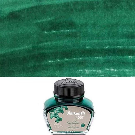 Pelikan 4001 Fountain Pen Ink - Dark Green - Pure Pens