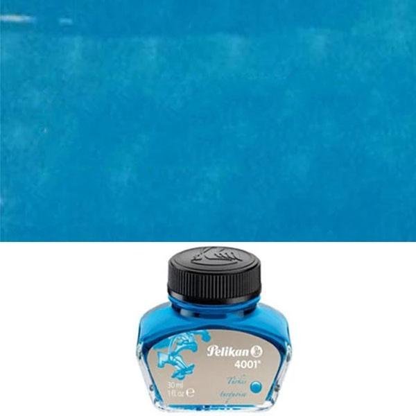 Pelikan 4001 Fountain Pen Ink Turquoise Pure Pens