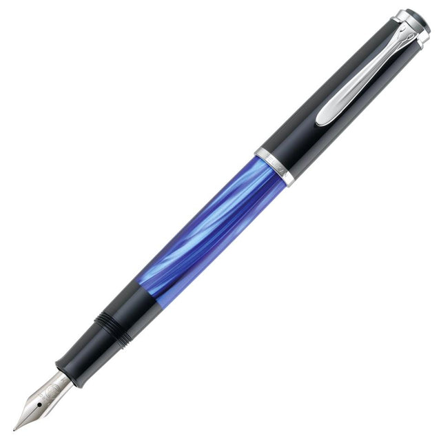 Pelikan Classic M205 Fountain Pen - Blue Marble - Pure Pens