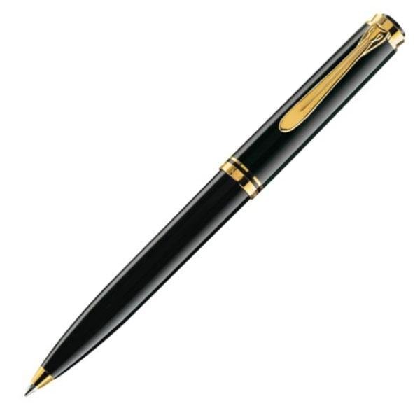 Pelikan K800 Ballpen - Black with Gold Trim - Pure Pens