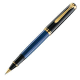 Pelikan R800 Rollerball Pen - Blue with Gold Trim - Pure Pens