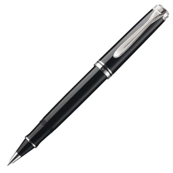 Pelikan R805 Rollerball Pen - Black with Silver Trim - Pure Pens