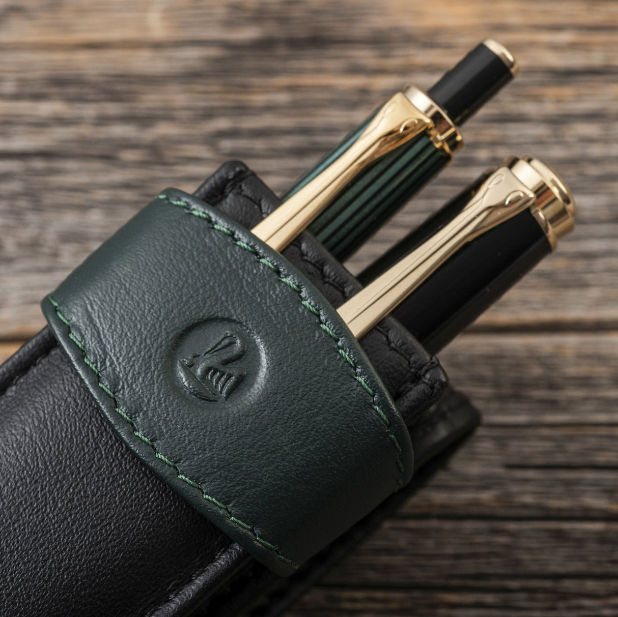 Pelikan Soft Nappa Leather Pen Case - 2 Pen - Pure Pens