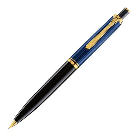 Pelikan Souveran D400 Mechanical Pencil - Blue with Gold Trim - Pure Pens