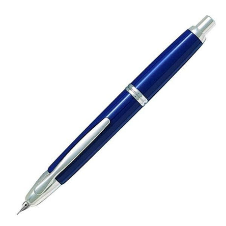 Pilot Capless Fountain Pen - Blue with Rhodium Trim - Pure Pens