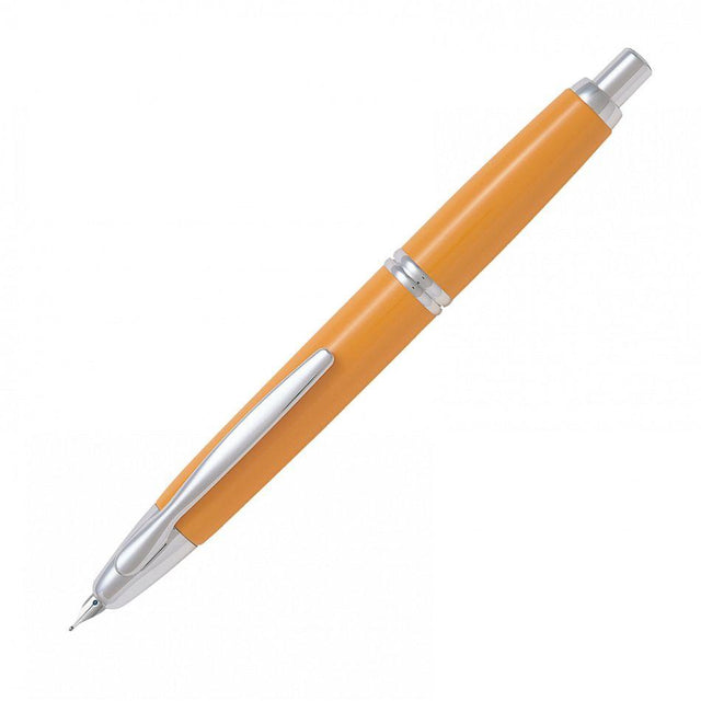 Pilot Capless Fountain Pen - Yellow with Rhodium Trim - Pure Pens