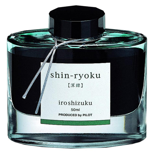 Pilot Iroshizuku Fountain Pen Ink - Shin-Ryoku (Forest Green) - Pure Pens
