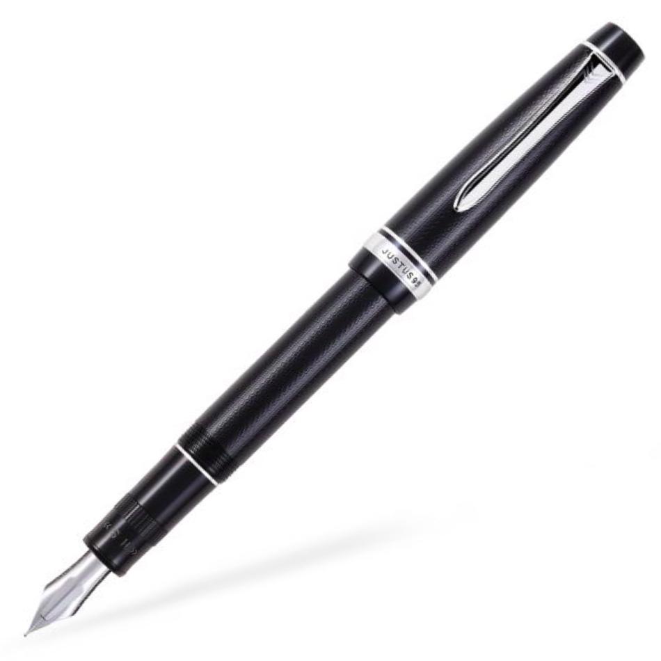 Pilot Justus 95 Adjustable Nib Fountain Pen - Black with Rhodium