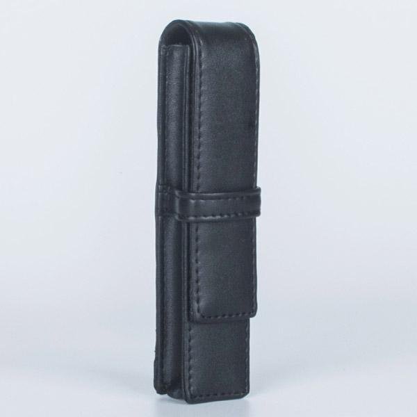 PU Leather 1 Pen Case - Black - Pure Pens