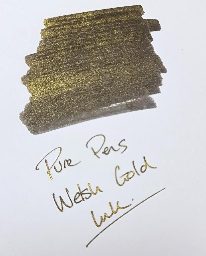 Pure Pens Ink - Welsh Gold Shimmer - Pure Pens