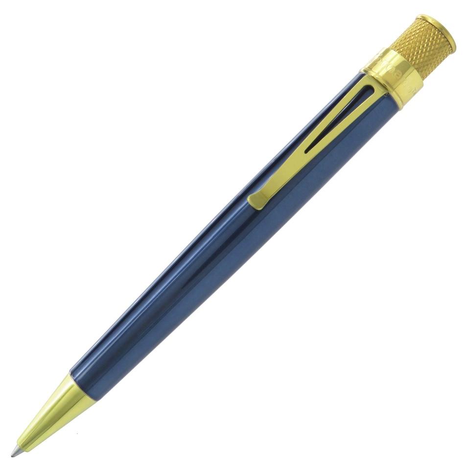 Retro 51 Tornado Brass Classic Rollerball Pen - Ice Blue - Pure Pens