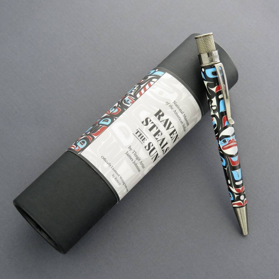 Retro 51 Tornado Smithsonian Rollerball Pen - Raven Steals The Sun - Pure Pens
