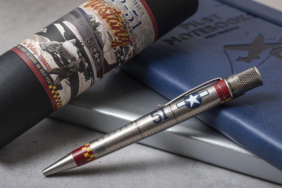 Retro 51 Tornado Vintage Metalsmith Ballpoint Pen - P-51 Mustang - Pure Pens