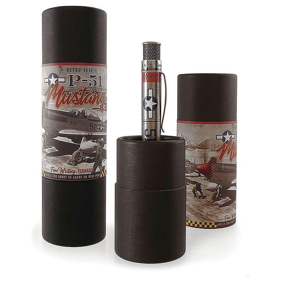 Retro 51 Tornado Vintage Metalsmith Ballpoint Pen - P-51 Mustang - Pure Pens