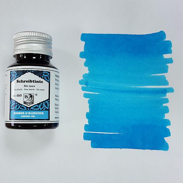 Rohrer & Klingner Fountain Pen Ink - Sea Blue No. 460 - Pure Pens
