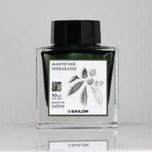 Sailor Manyo Bottled Ink - Shirakashi - Pure Pens