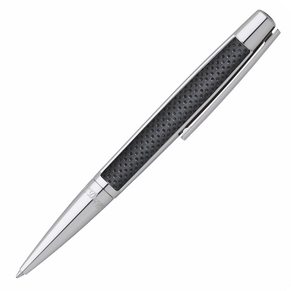 S.T. Dupont Defi Ball Pen - Perforated Black Leather - Pure Pens