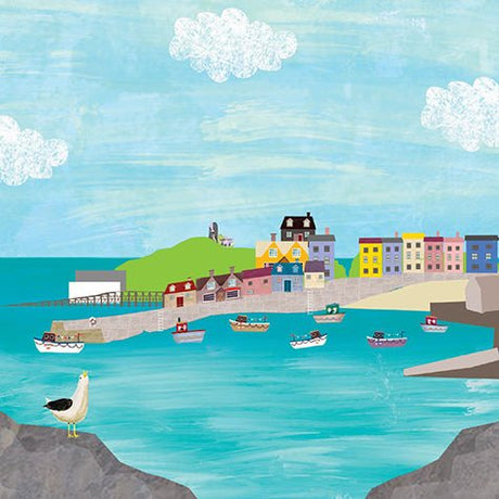 Tenby Harbour Greeting Card - Pure Pens