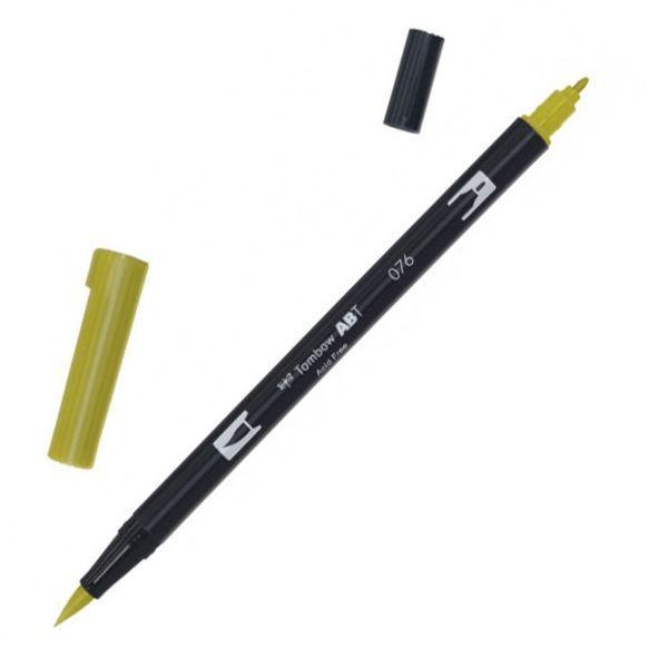 Tombow Brush Pen - 076 Green Ochre - Pure Pens