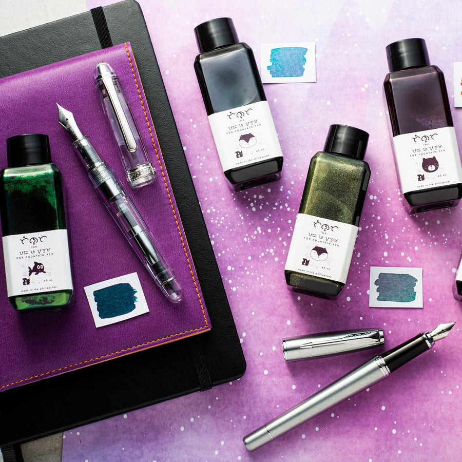 Shimmer (Glittery) Fountain Pen Inks – Pure Pens
