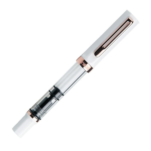 TWSBI Eco Fountain Pen - White & Rose Gold - Pure Pens